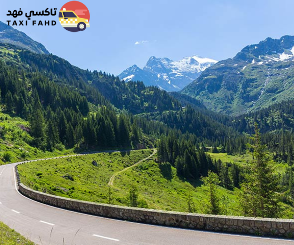 سيارة مع سائق في سويسرا