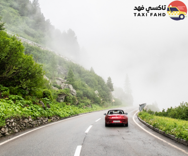 سيارة مع سائق في سويسرا